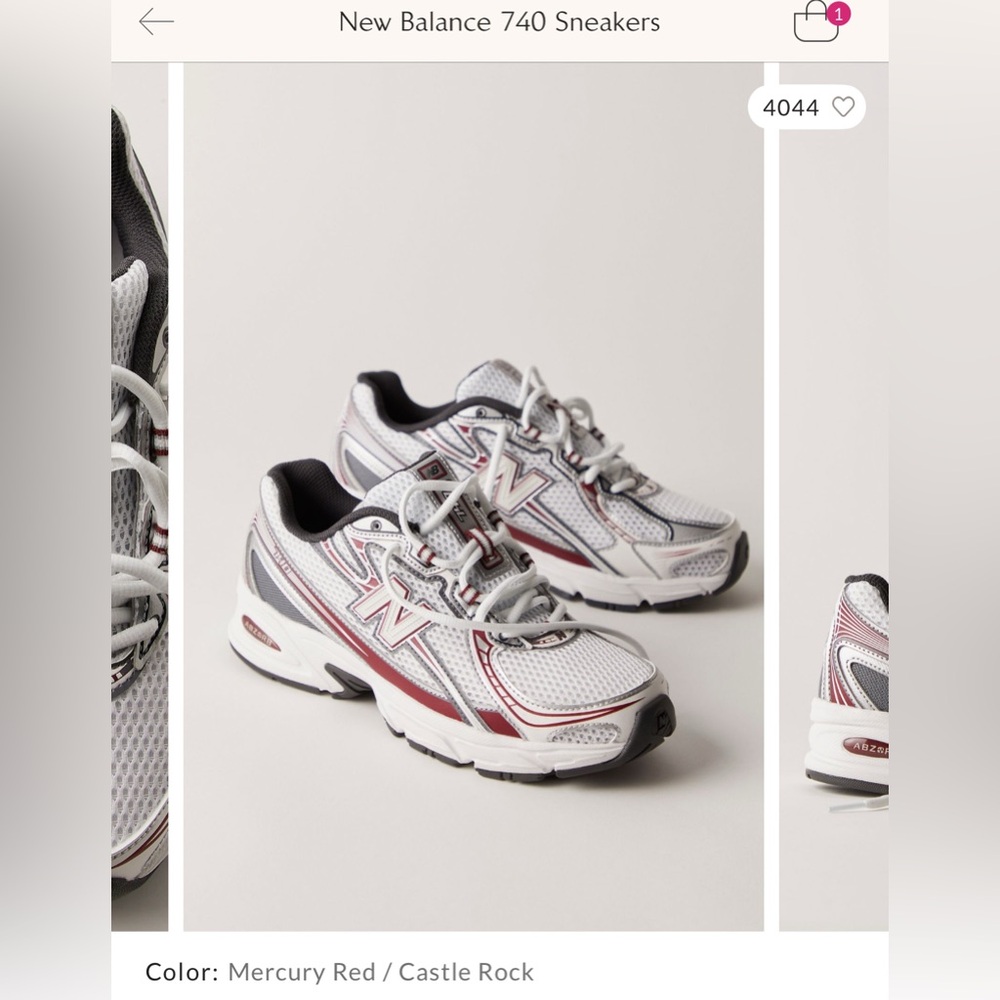 New Balance 740 Sneakers - unisex
Mercury Red - Castle Rock